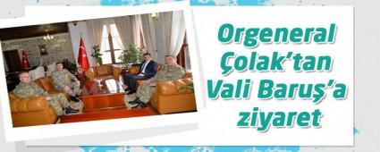 Orgeneral olak'tan Vali Baru'a ziyaret