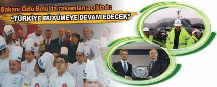 Bakan zl Bolu'da rakamlar aklad