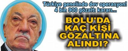 BOLU'DA KA K GZALTINA ALINDI?