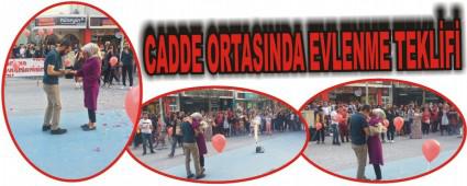 CADDE ORTASINDA EVLENME TEKLF