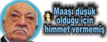 Maa dk olduu iin himmet vermemi