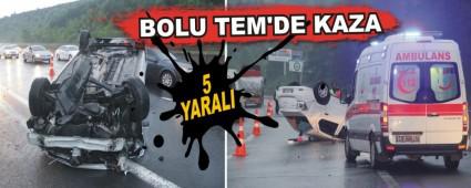 BOLU TEM'DE KAZA: 5 YARALI