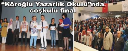 Krolu Yazarlk Okulunda cokulu final