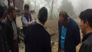 Evi yanan vatandaa destek olacak