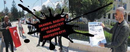SKANDAL BALII ATAN GAZETEY YAKARAK PROTESTO ETT