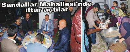 Sandallar Mahallesi'nde iftar atlar