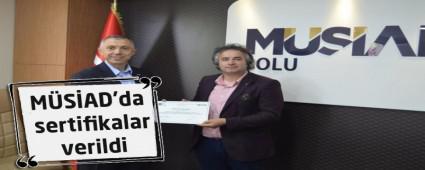 MSAD'da sertifikalar verildi