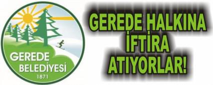 GEREDE HALKINA FTRA ATIYORLAR!