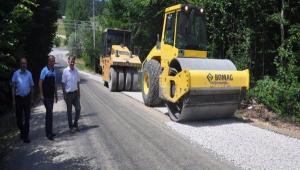 Asfalt kombi arac faaliyete devam ediyor