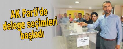 AK Parti'de delege seimleri balad