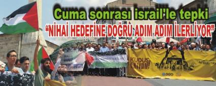 Cuma sonras israil'le tepki