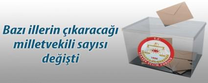 Baz illerin milletvekili saylar deiti