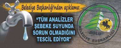 me ve kullanma suyumuz gvenli ve salkl