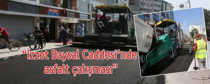 zzet Baysal Caddesi\'nde asfalt almas   