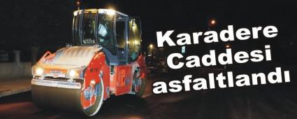 Karadere Caddesi asfaltland