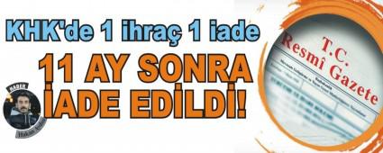 KHK'de 1 ihra 1 iade