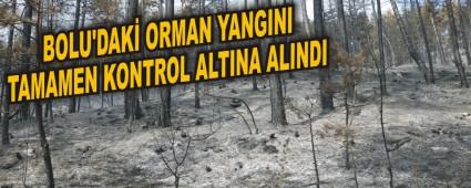 Bolu'daki orman yangn tamamen kontrol altna alnd