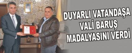 DUYARLI VATANDAA VAL BARU MADALYASINI VERD