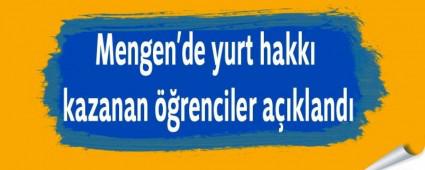 Mengen'de yurt hakk kazanan renciler akland