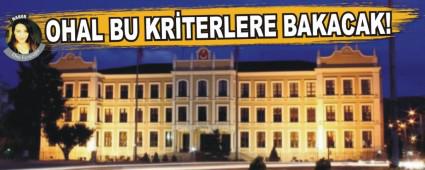 OHAL BU KRTERLERE BAKACAK!