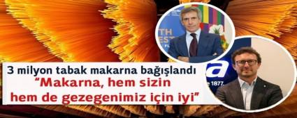 3 milyon tabak makarna baland