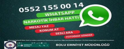Narkotik whatsapp ihbar hatt