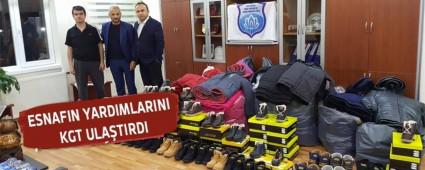 ESNAFIN YARDIMLARINI KGT ULATIRDI