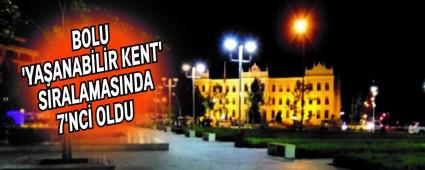 BOLU YAANABLR KENT' SIRALAMASINDA 7'NC OLDU