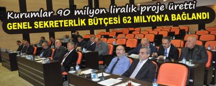 GENEL SEKRETERLK BTES 62 MLYON'A BALANDI