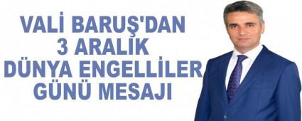 VAL BARU'DAN 3 ARALIK DNYA ENGELLLER GN MESAJI