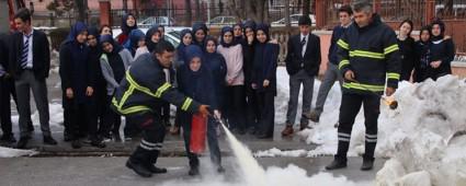 Gerede Belediyesi'nden yangn tatbikat