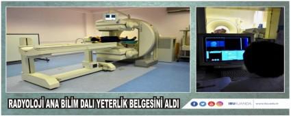 RADYOLOJ ANA BLM DALI YETERLK BELGESN ALDI