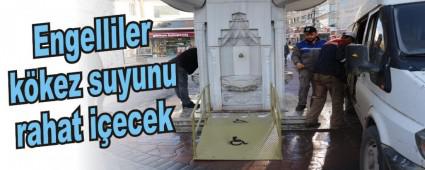 Engelliler kkez suyunu rahat iecek