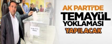 AK  Parti'de temayl var!