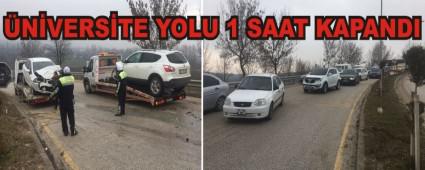 NVERSTE YOLU 1 SAAT KAPANDI