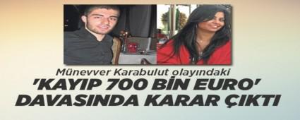 Kayp 700 bin Euro davasnda karar