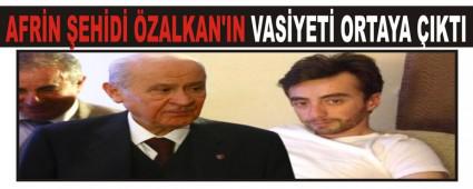 AFRN EHD ZALKAN'IN VASYET ORTAYA IKTI