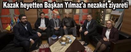 Kazak heyetten Bakan Ylmaz'a nezaket ziyareti