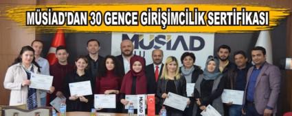MSAD'DAN 30 GENCE GRMCLK SERTFKASI