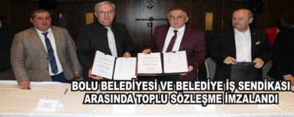 BOLU BELEDYES VE BELEDYE  SENDKASI ARASINDA TOPLU SZLEME MZALANDI