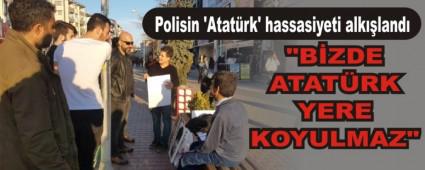 Polisin 'Atatrk' hassasiyeti alkland