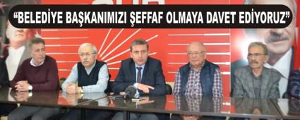 BELEDYE BAKANIMIZI EFFAF OLMAYA DAVET EDYORUZ