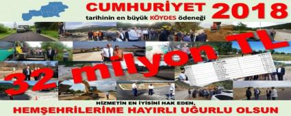 KYDES'E 32 MLYON TL'LK DEV DENEK