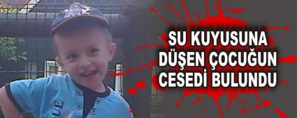 SU KUYUSUNA DEN OCUUN CESED BULUNDU