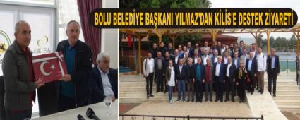 BOLU BELEDYE BAKANI YILMAZ'DAN KLS'E DESTEK ZYARET