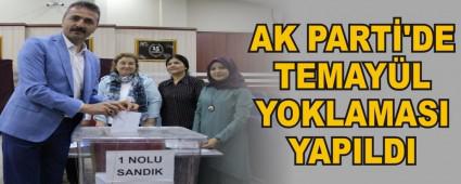 AK PART'DE TEMAYL YOKLAMASI YAPILDI