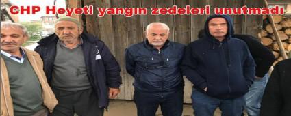 CHP Heyeti yangn zedeleri unutmad