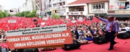 Cumhurbakan aday Muharrem nce Bolululara seslendi