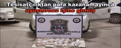 Tesisatlktan para kazanamaynca uyuturucu iine girmi