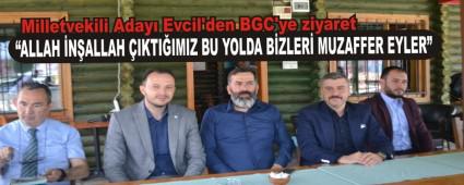Milletvekili Aday Evcil\'den BGC\'ye ziyaret